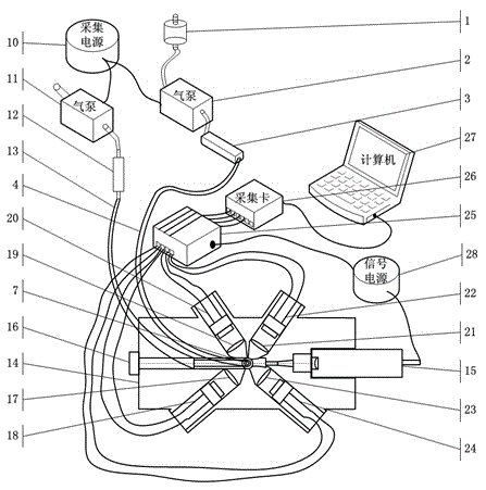 Particulate matter mass concentration detection device applied to atmosphere suspended particulate matters, and method thereof