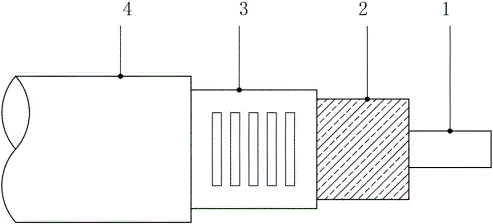 Flexible light wide-temperature leaky coaxial cable