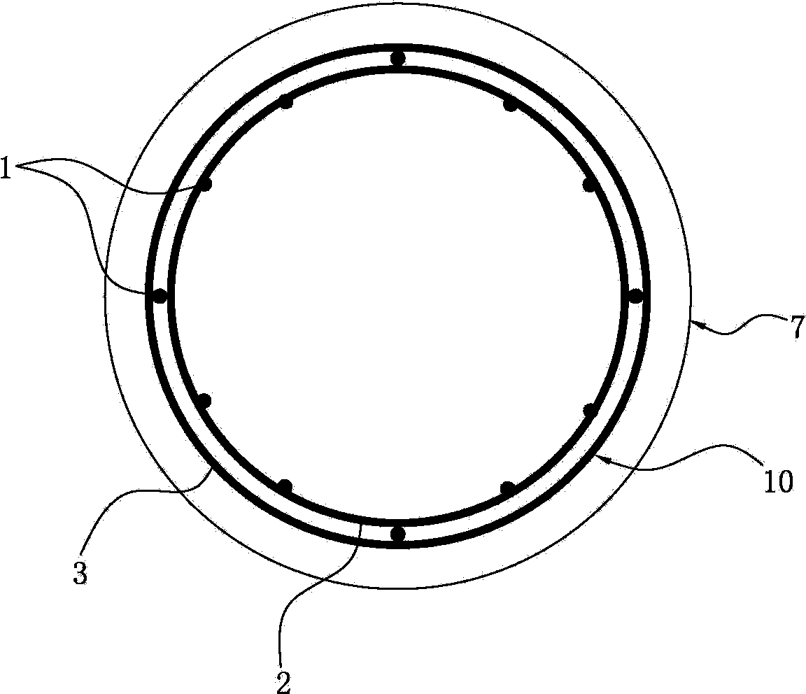 Method for constructing large-diameter reinforced concrete cast-in-place pile supporting stand column