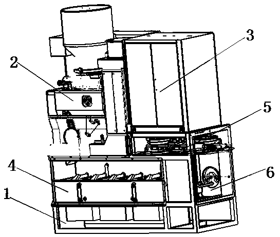 Partition plate device of noodle cooking device of instant noodle making and selling machine