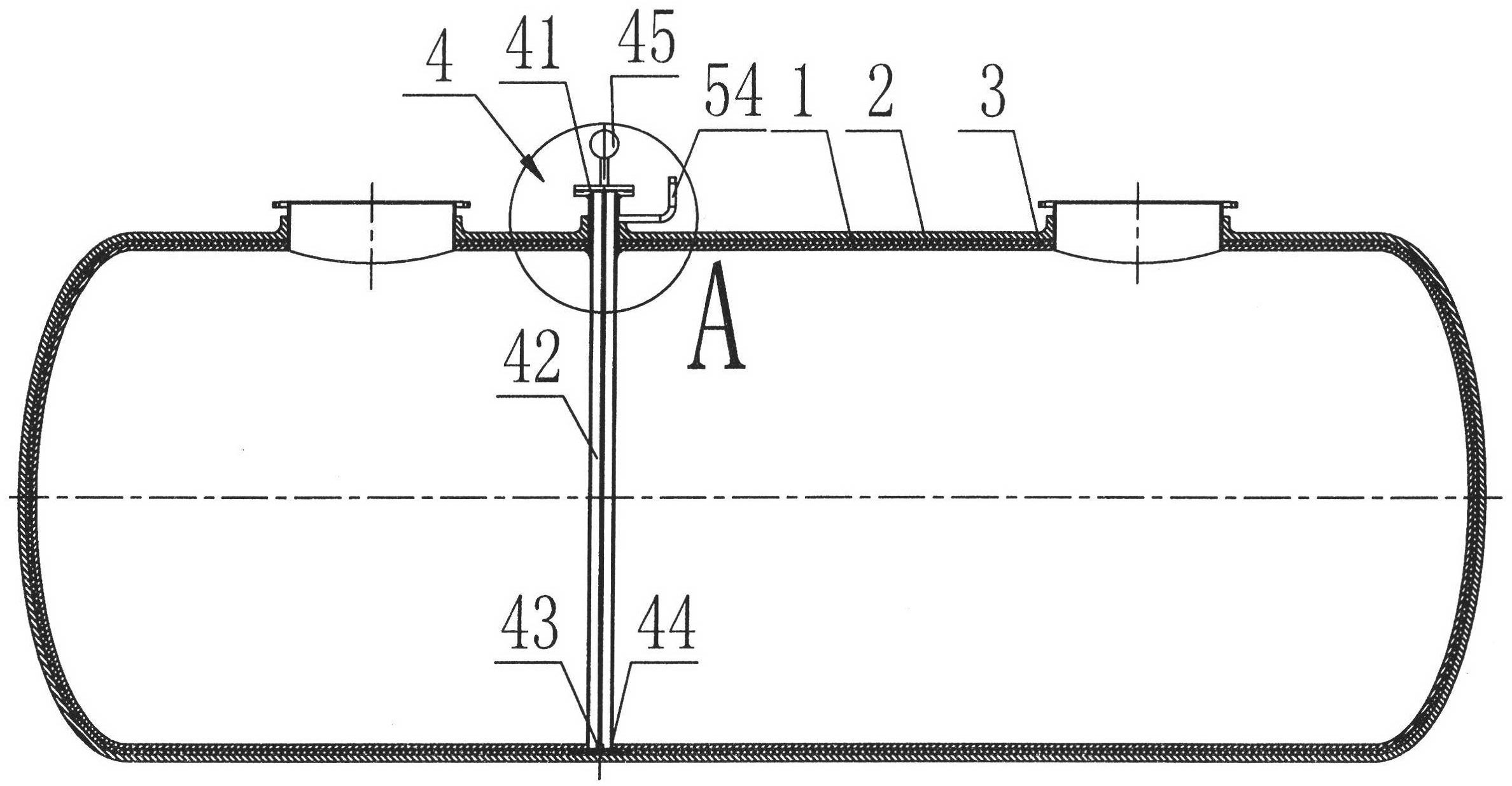 Glass fiber stereoscopic reinforced double-layer oil tank