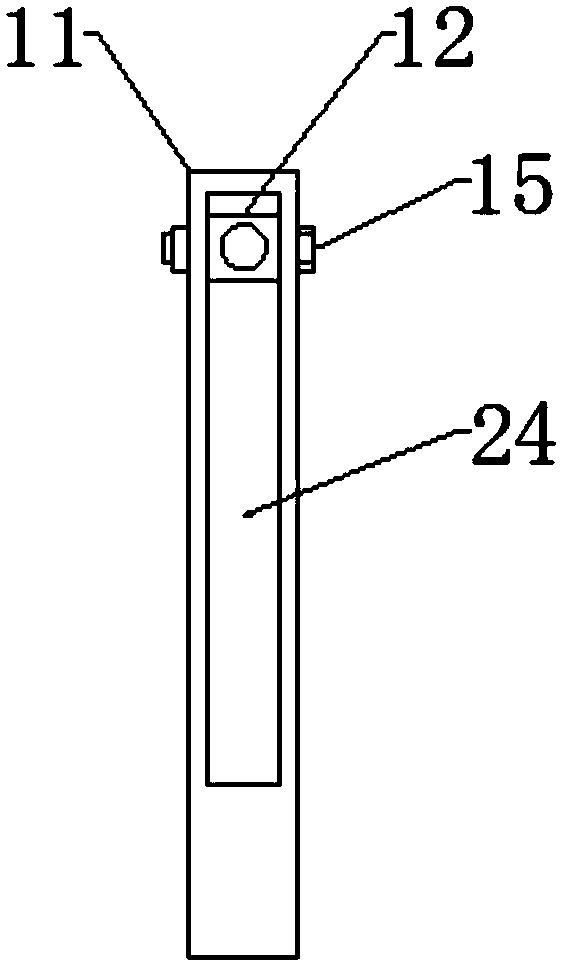 Adjustable type piling machine for civil engineering