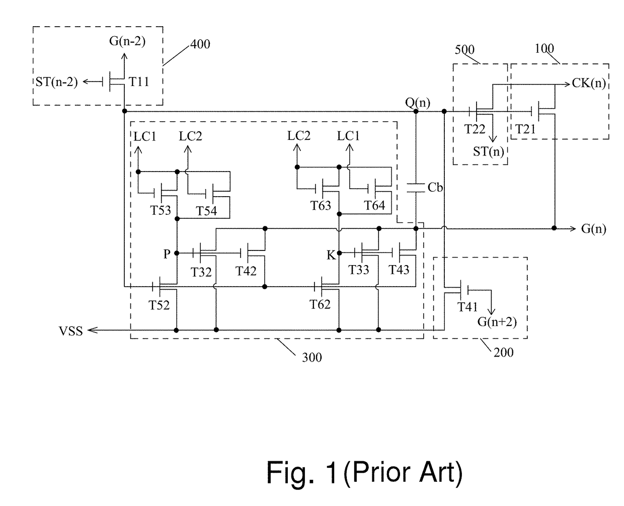 Complementary gate driver on array circuit employed for panel display