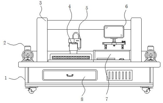 Air conditioner filter screen cutting device capable of performing positioning cutting according to size of filter screen