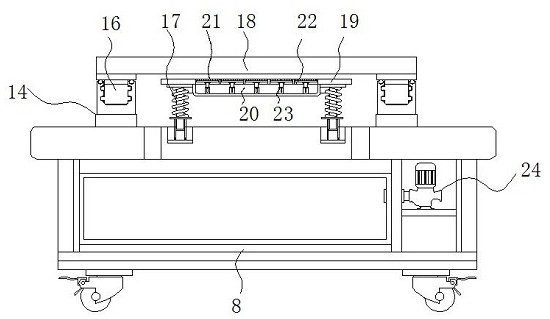 Air conditioner filter screen cutting device capable of performing positioning cutting according to size of filter screen