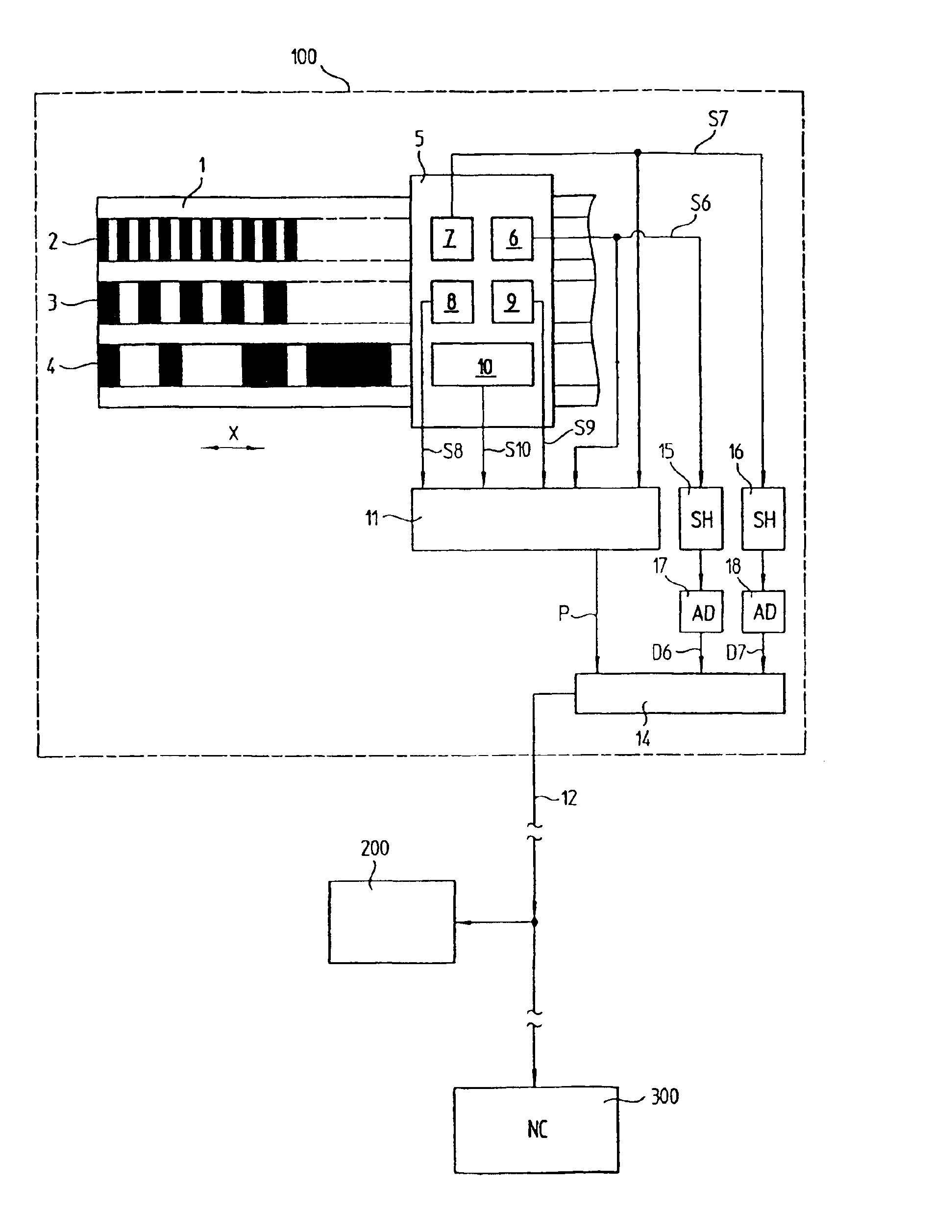 Position measuring device and a method for operating a position measuring device