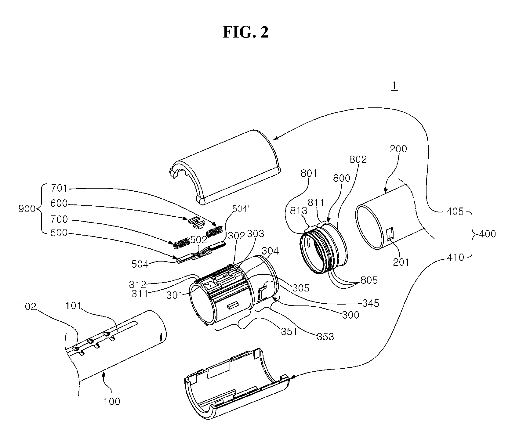 Telescopic pipe for electronic apparatus