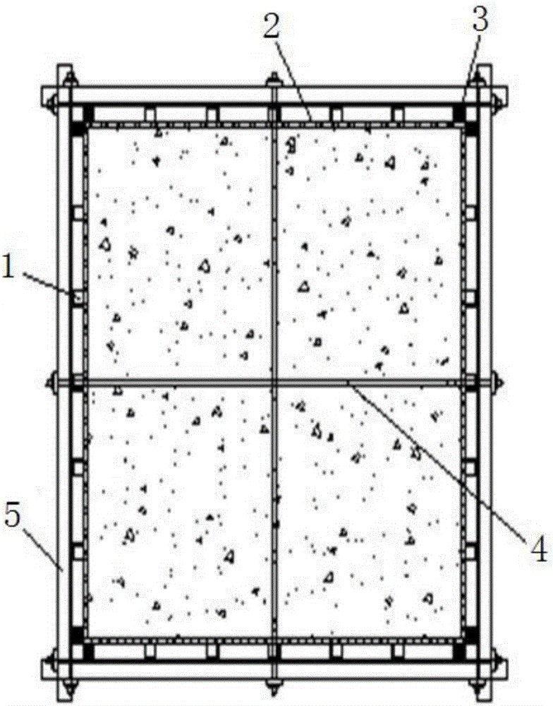 Formwork assembly system based on groove type rectangular pipes and construction technique