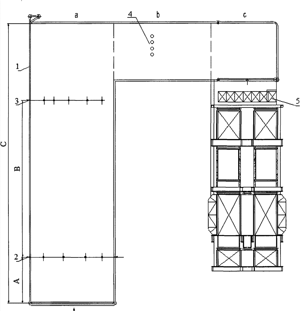 Method for denitrating gas fume