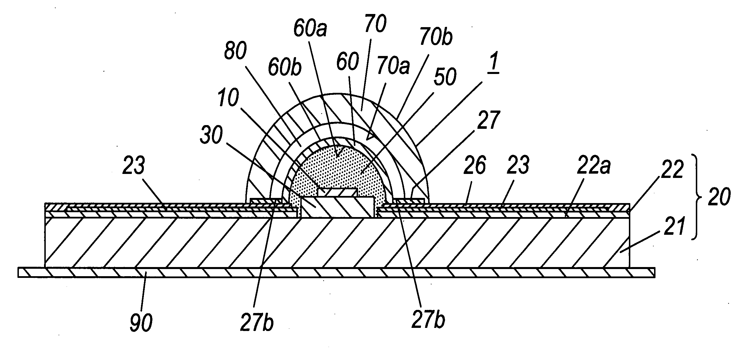 Method of mounting LED chip