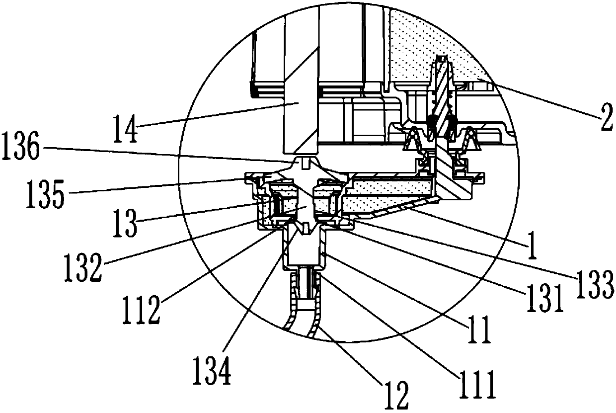 Water tank water injection device of cleaning machine and cleaning machine