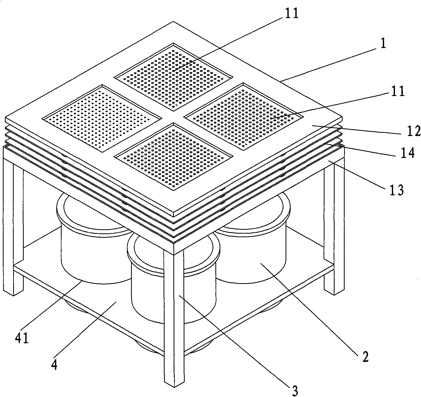 Needle separating device and preparation method thereof