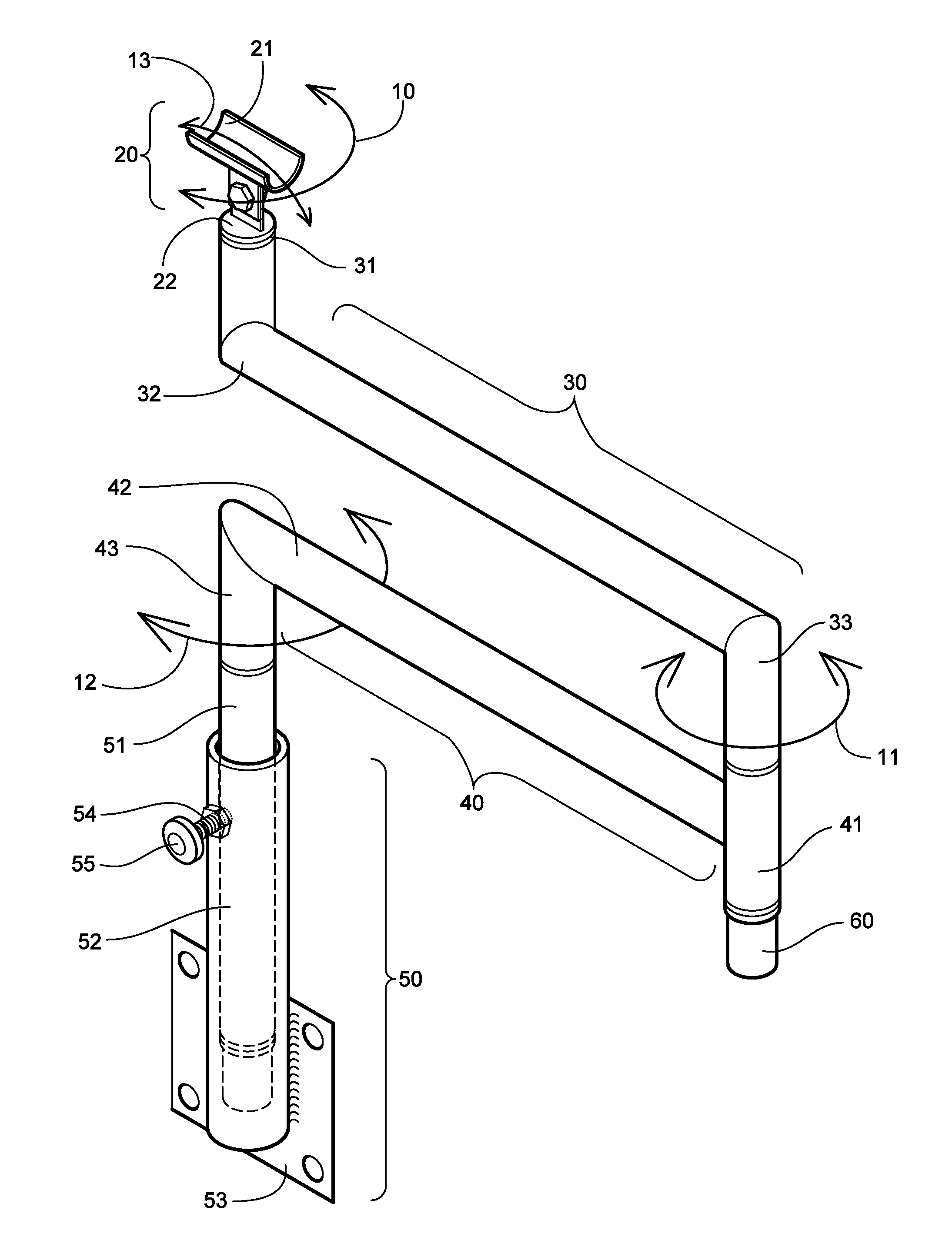 Rotatable gun rest