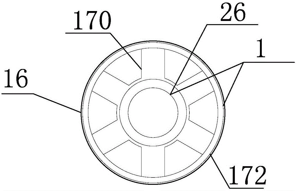 Mop jet-flow-cleaning dryer with rotary sliders, moving pins and self-locking lifting side-pinned cylinder