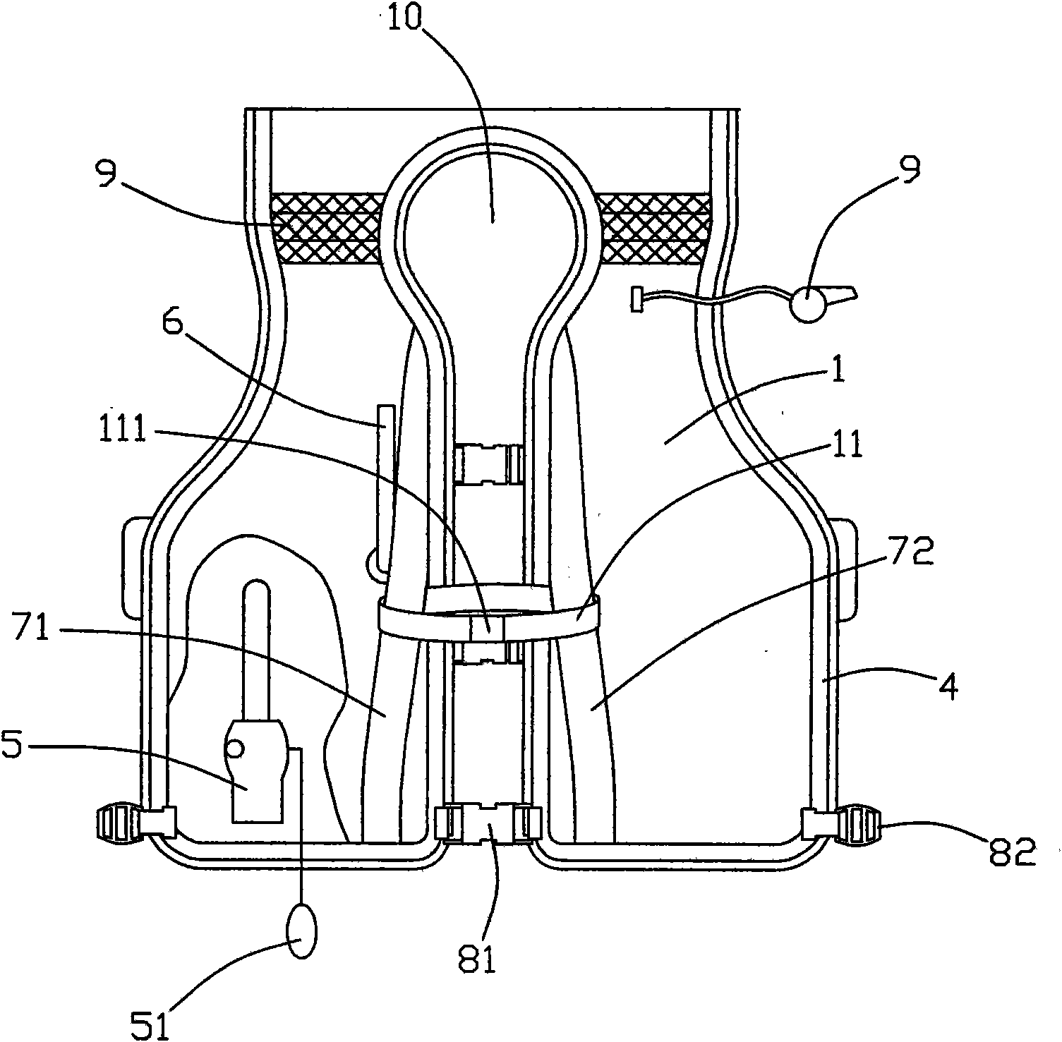 Underwater life jacket