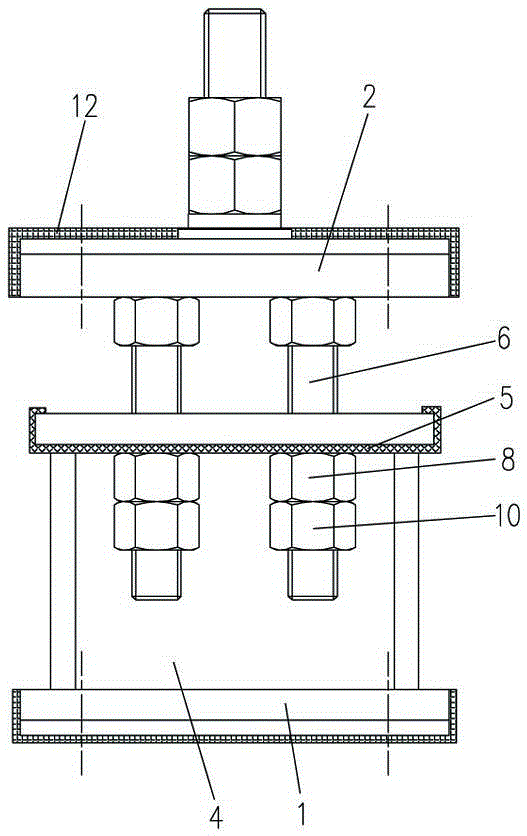 A nuclear power fan shock absorber