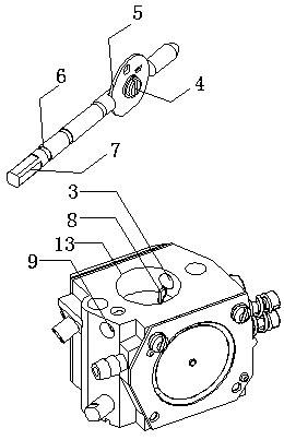 Limiting device used inside automobile window locking structure