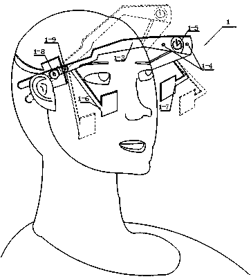 Head-mounted eye movement tracking device