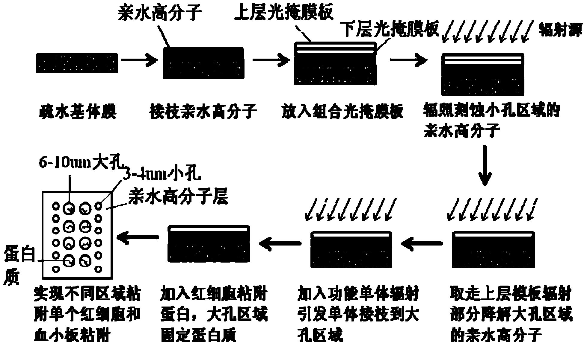 A polymer film material and a preparation method thereof