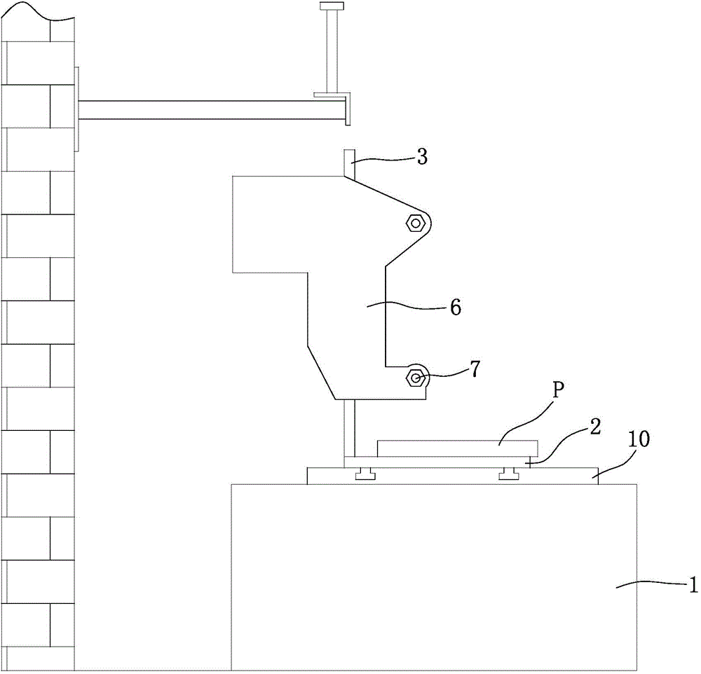 Device for motorcycle engine test positioning