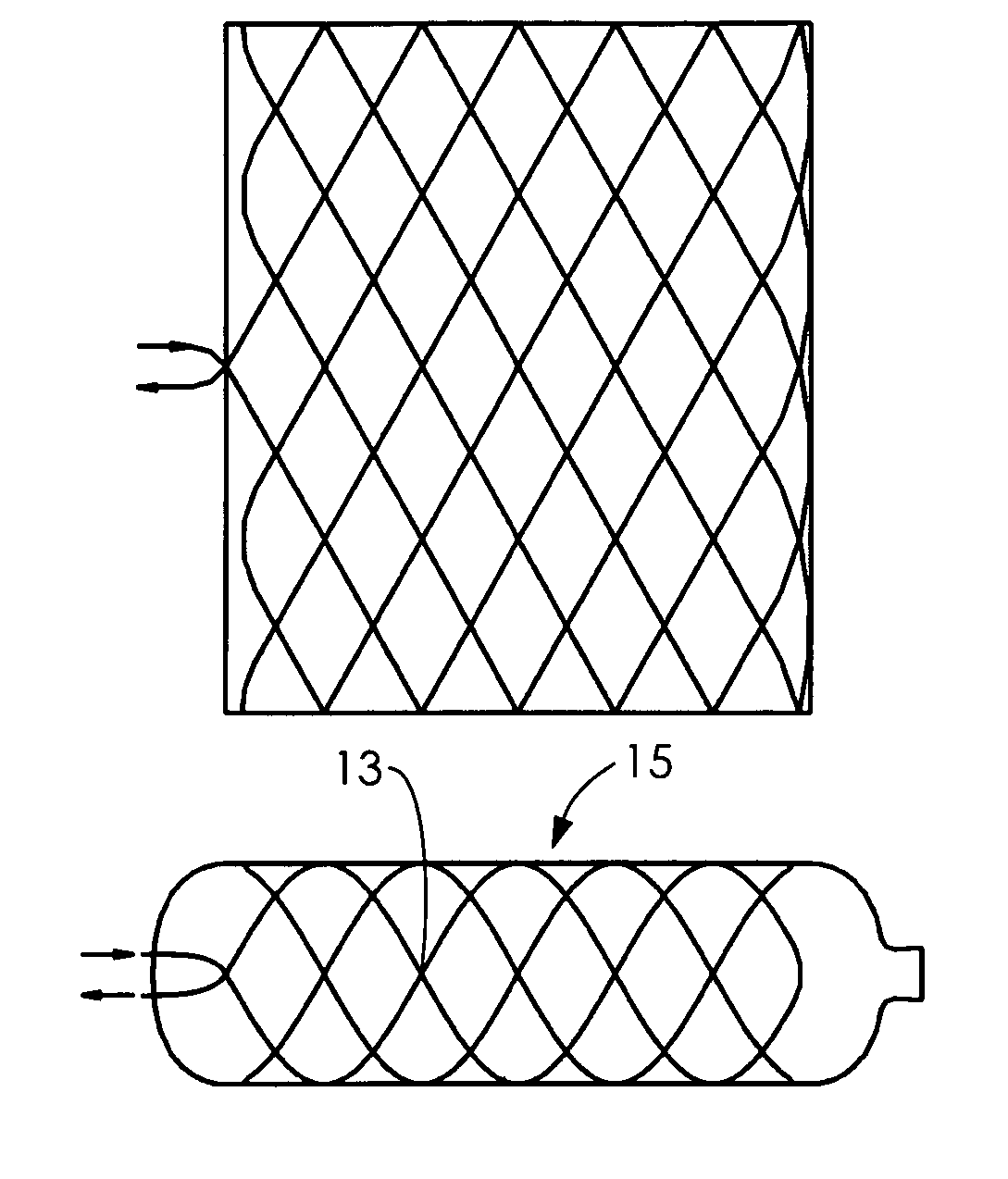 Fiber optic sensors for composite pressure tanks with micro bend pinch points