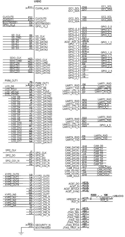 Main board interface circuit of police identification device