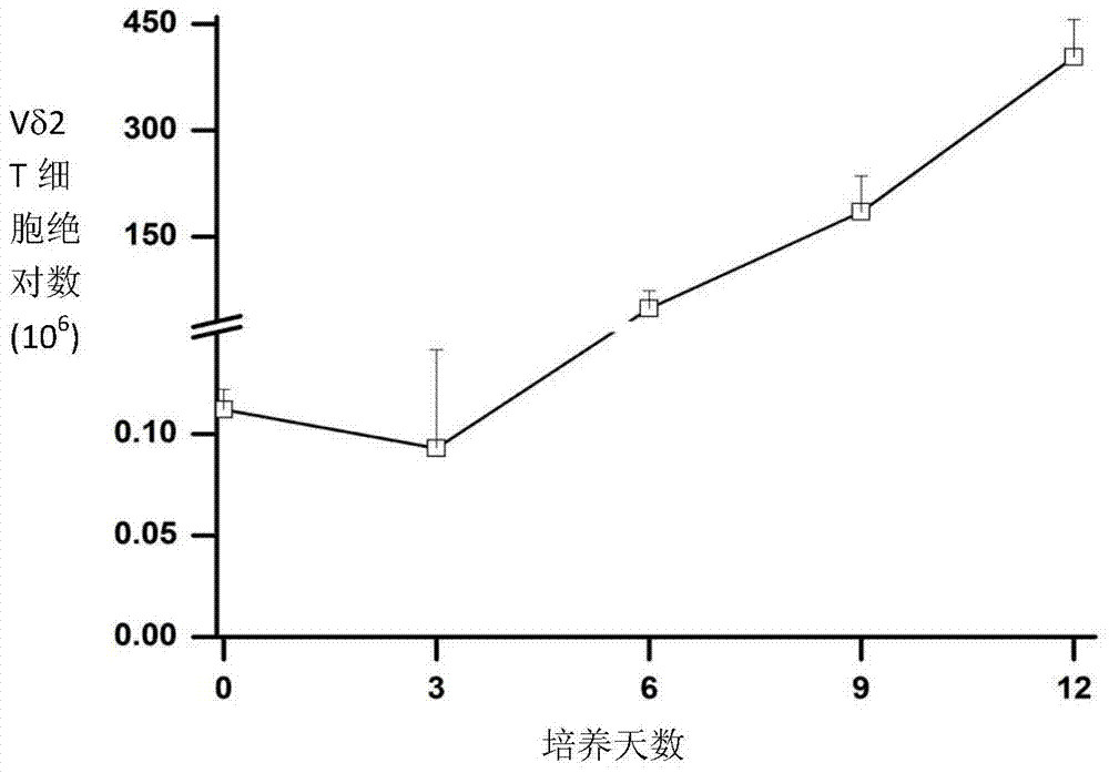 In-vitro culture method for increasing human Vdelta2 T cell amplification efficiency and application thereof