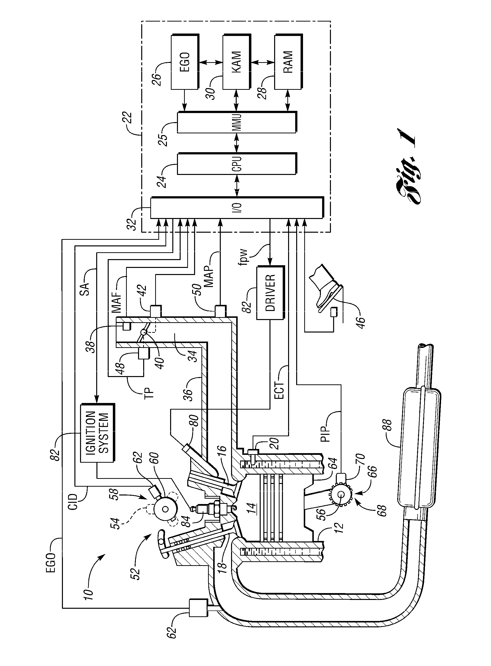 Engine Control with Valve Operation Monitoring Using Camshaft Position Sensing