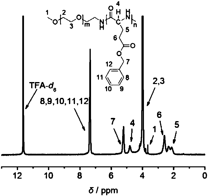 Hyperstable nano-drug carrier mPEG-PGlu(D)-VE(D) and preparation method and application thereof