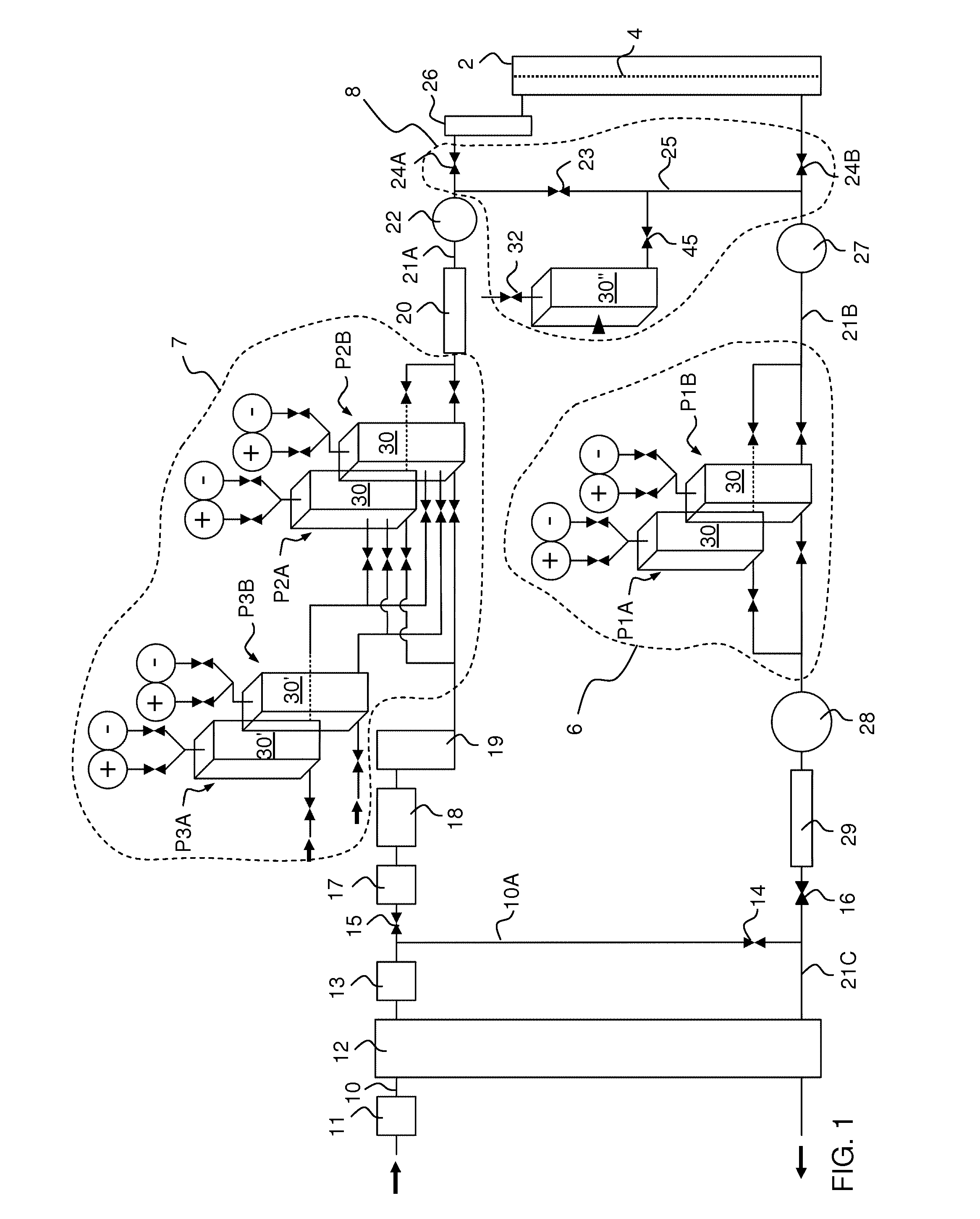 Cassette for pumping a treatment solution through a dialyzer