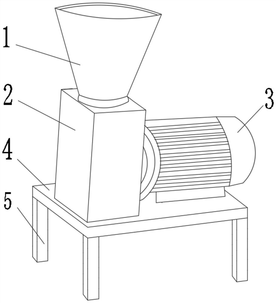 Feed machine interior cleaning device