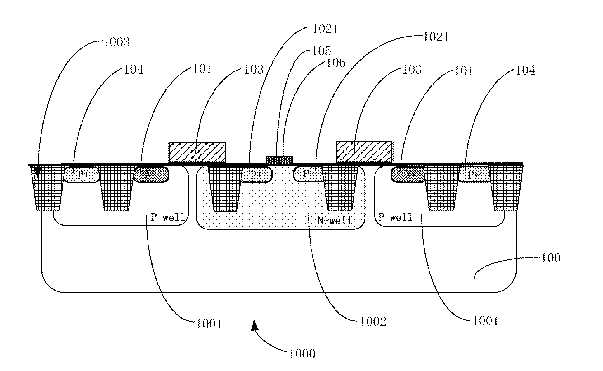 Semiconductor device, related manufacturing method, and related electronic device