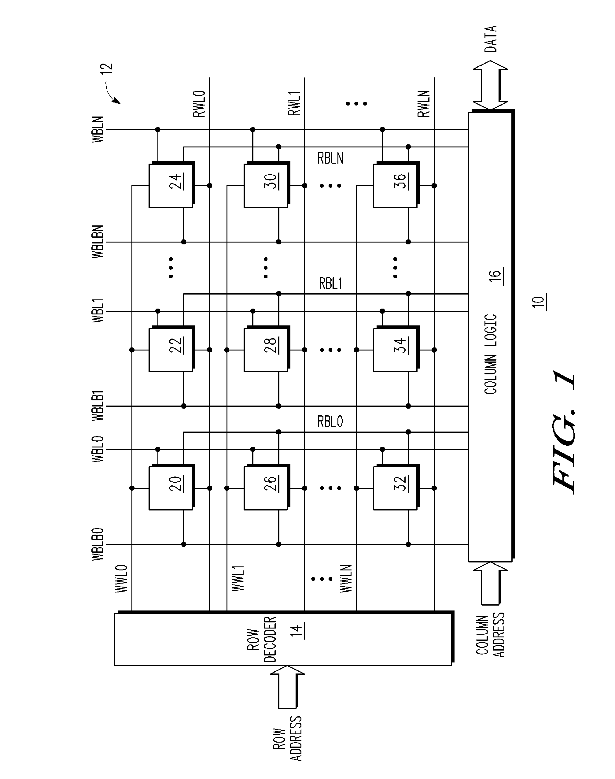 Two-port SRAM having improved write operation