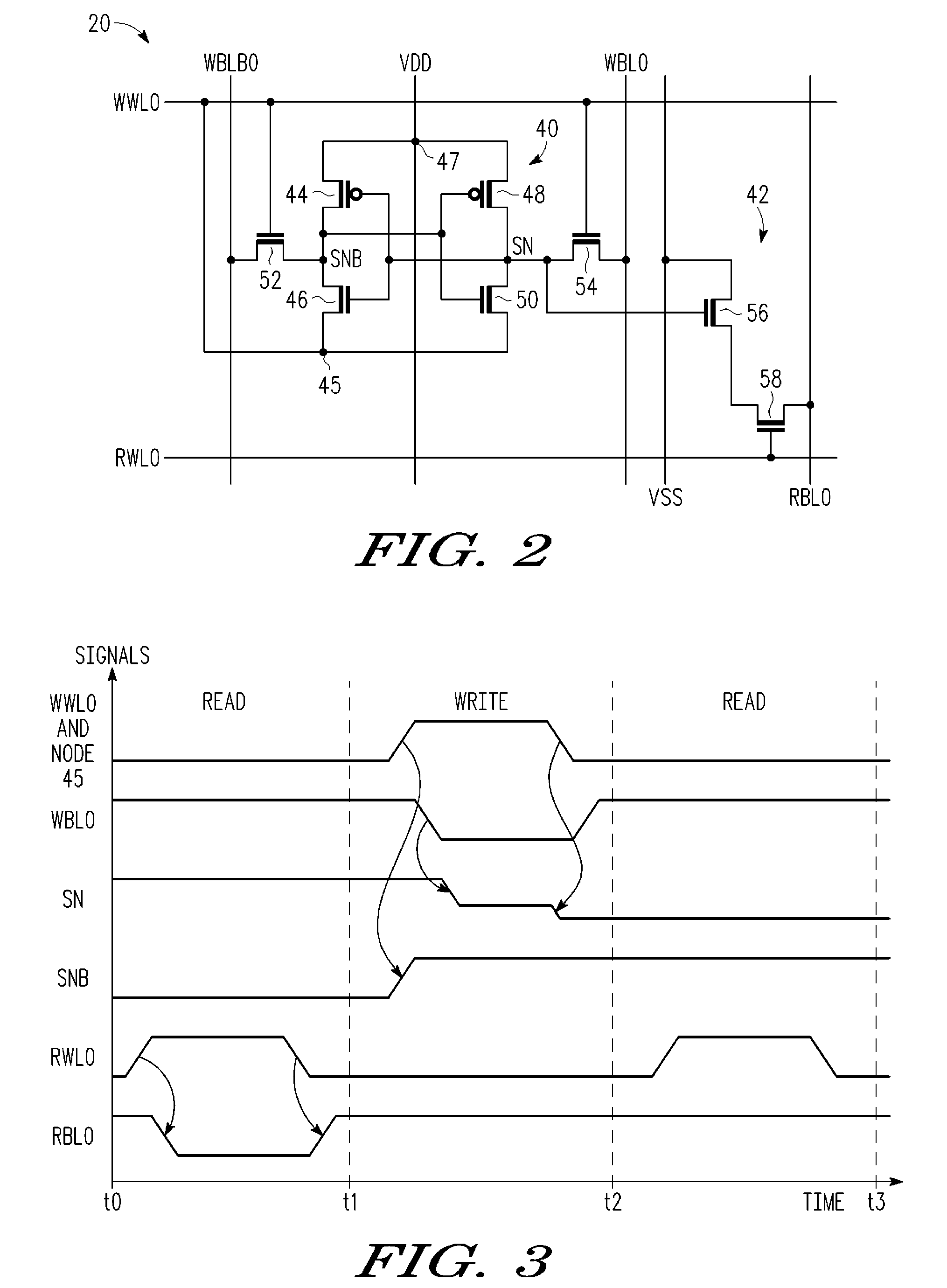 Two-port SRAM having improved write operation