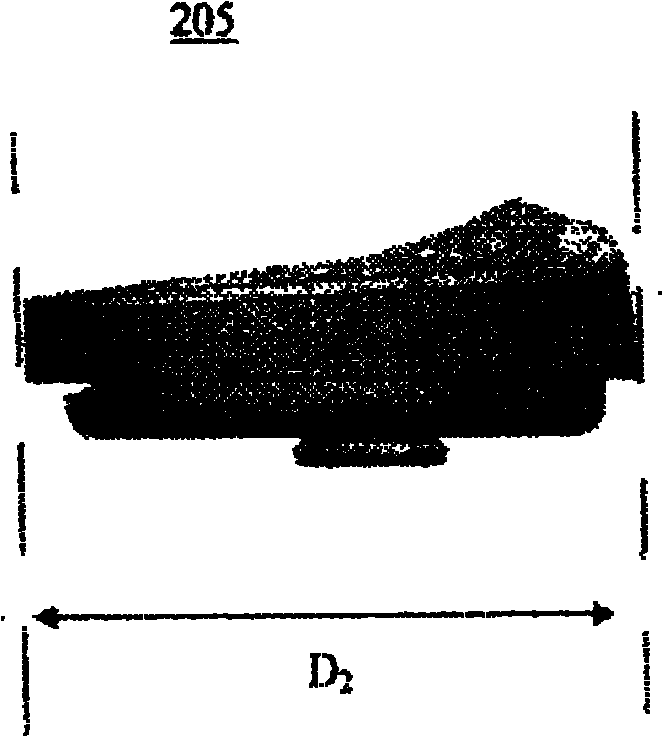 Knee prosthesis system with slope