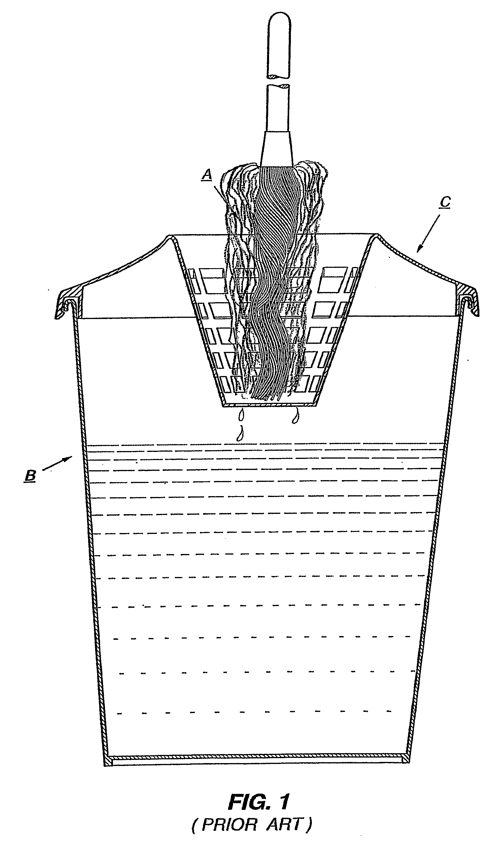 Floor washing implement