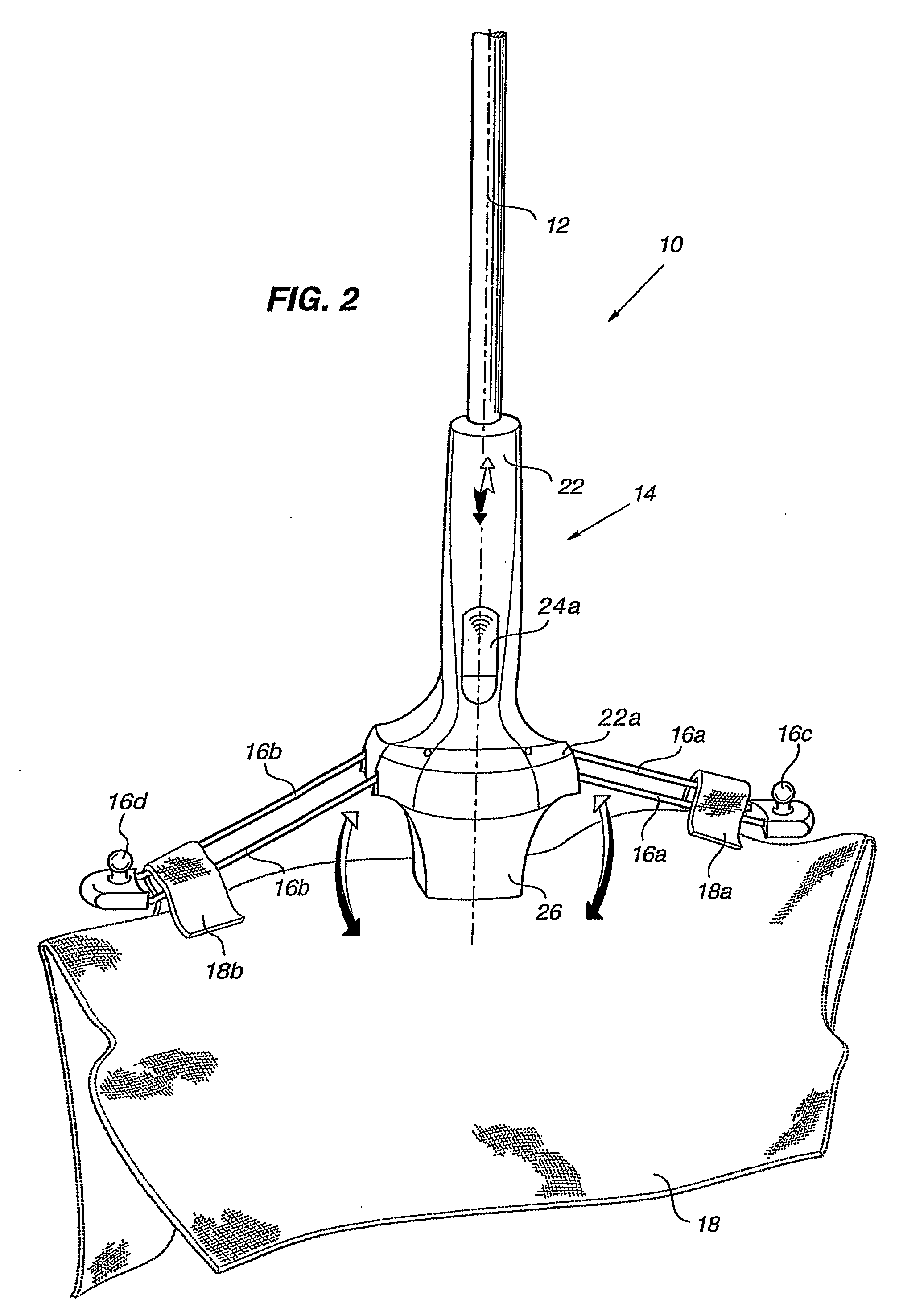 Floor washing implement