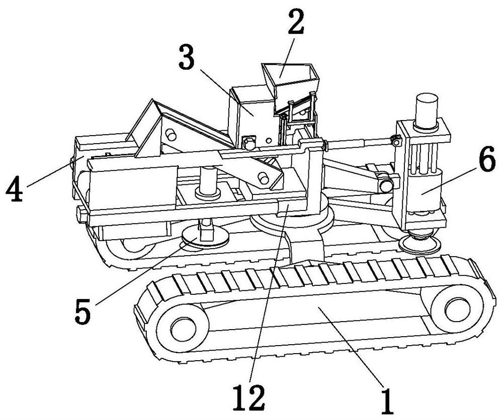 Landfilling system for mining area restoration and landfilling process of system