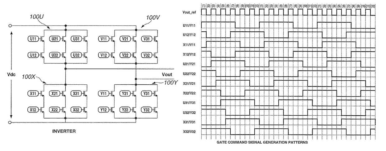 Resonant load power conversion device and time division operation method for resonant load power conversion device