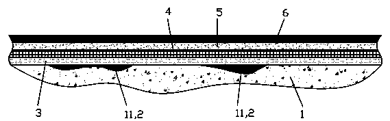 Damage repairing construction method for cement flooring