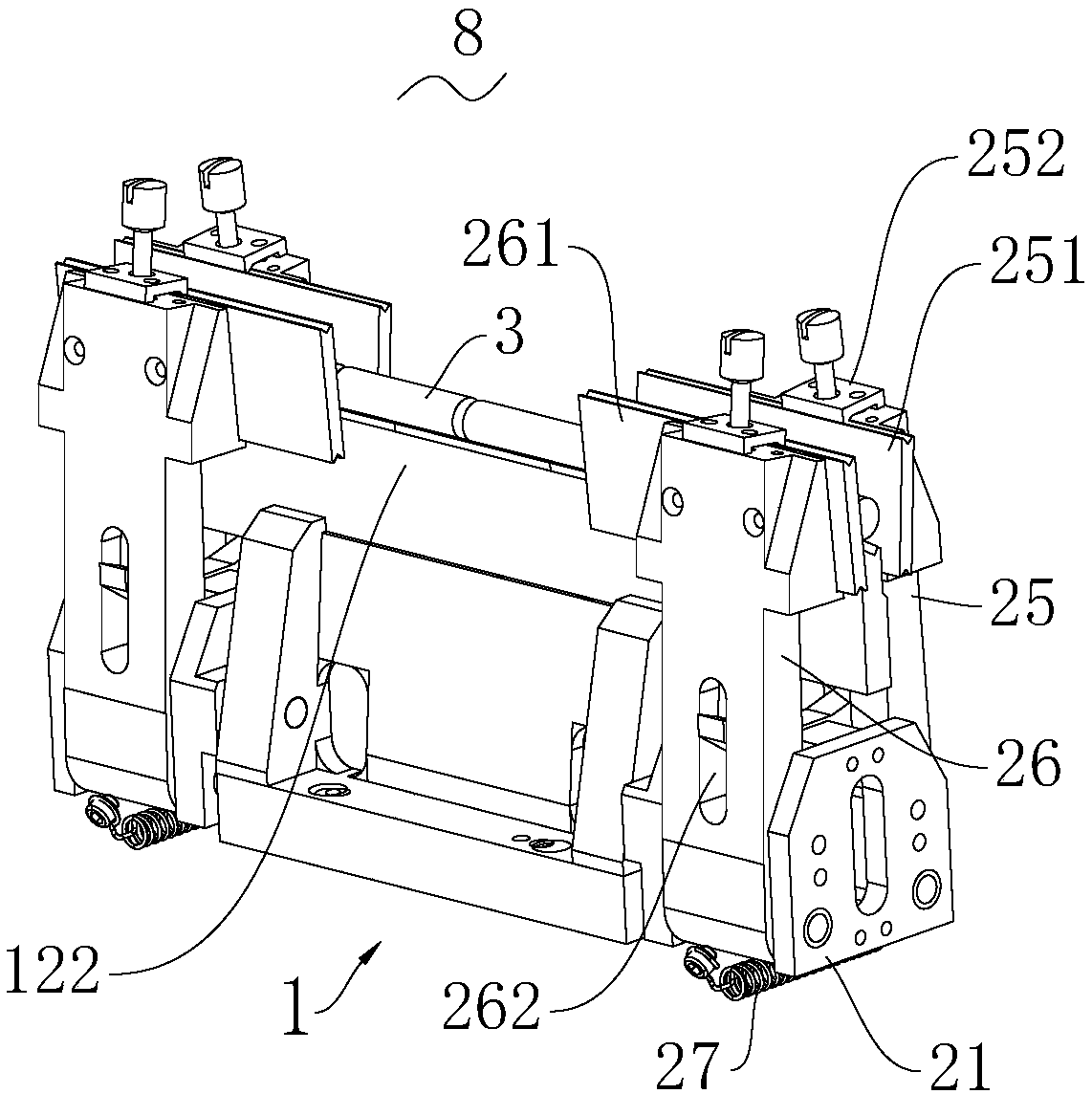 Positioning device and grinding equipment thereof