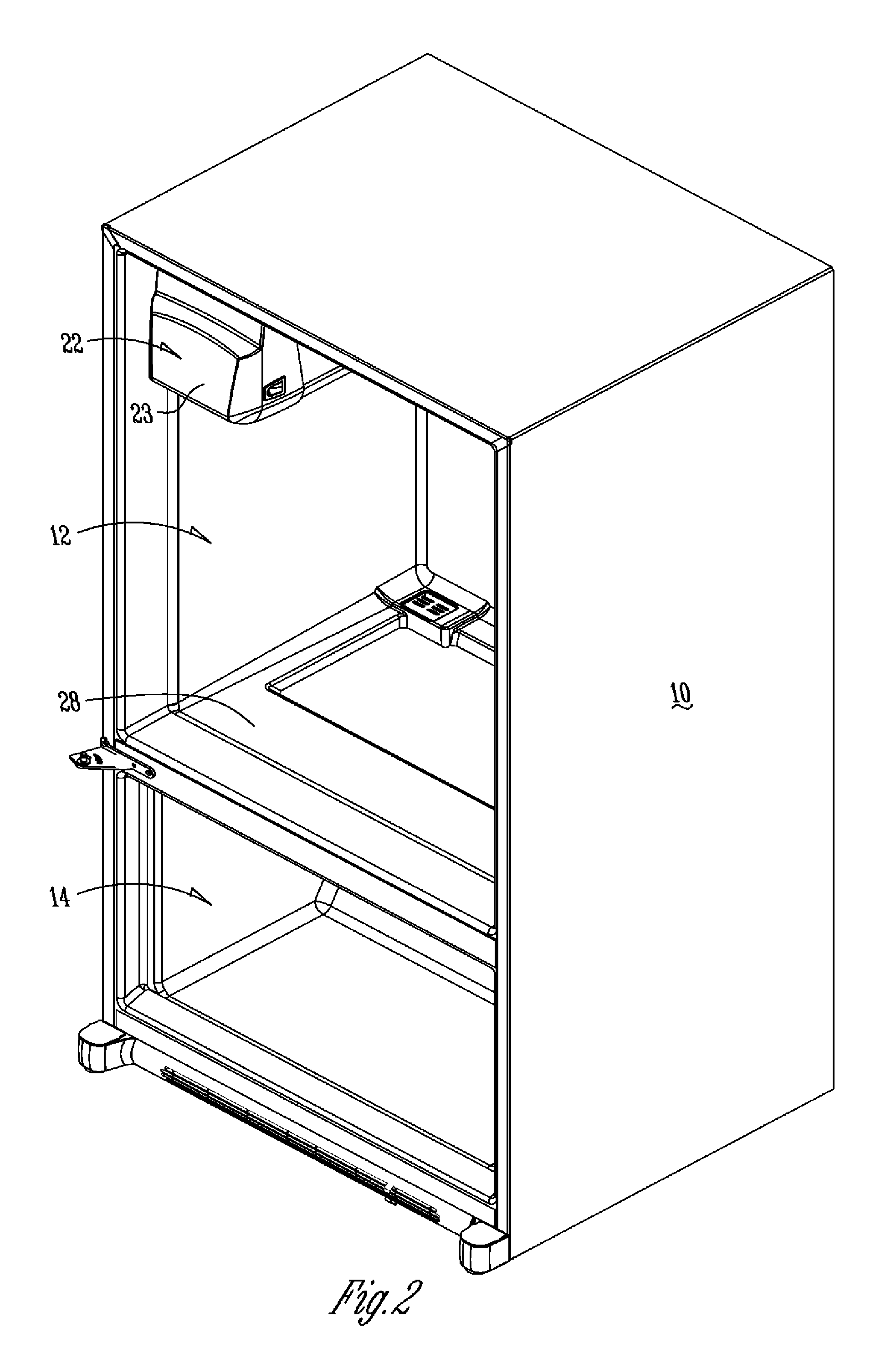 Refrigerator with easy access drawer