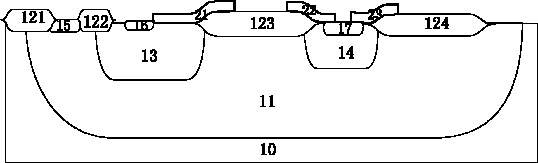 High-voltage-resistance junction field effect transistor