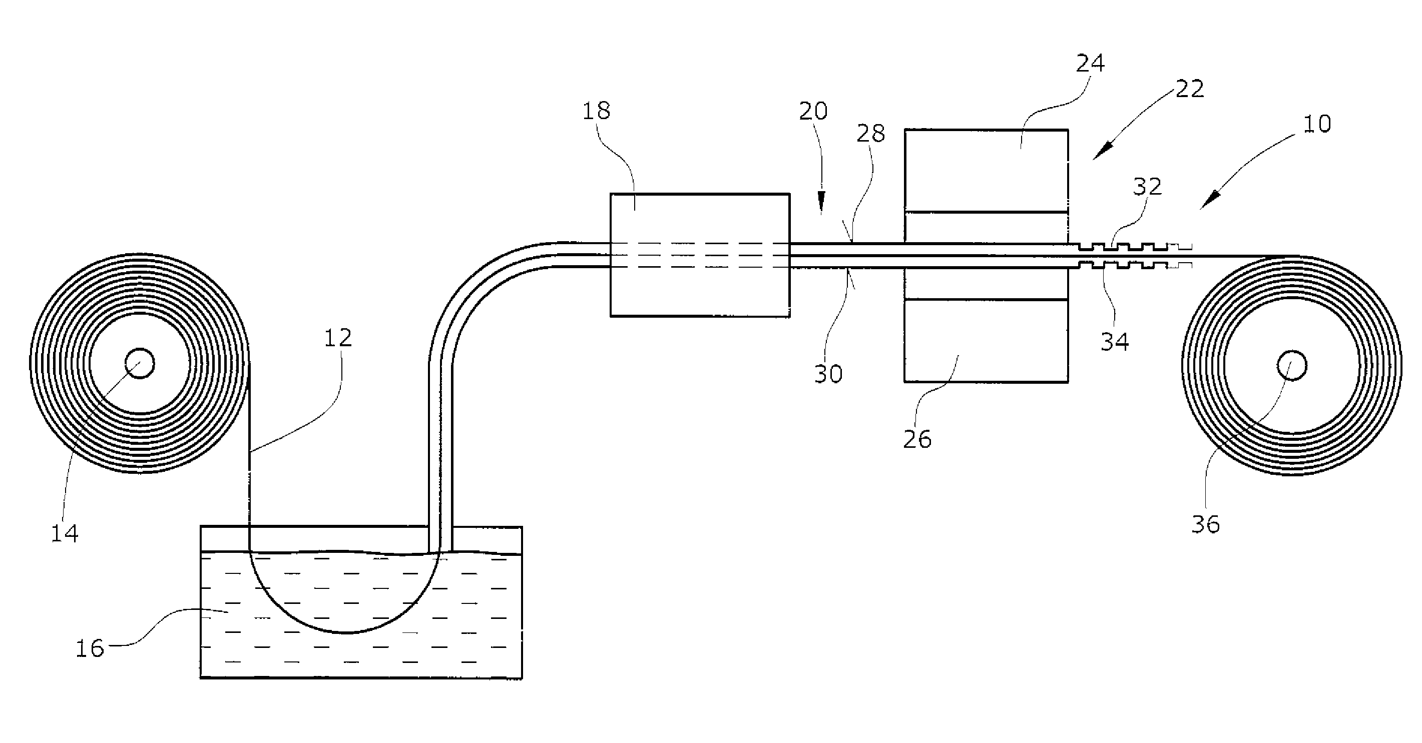 Method for making a continuous laminate, in particular suitable as a spar cap or another part of a wind energy turbine rotor blade