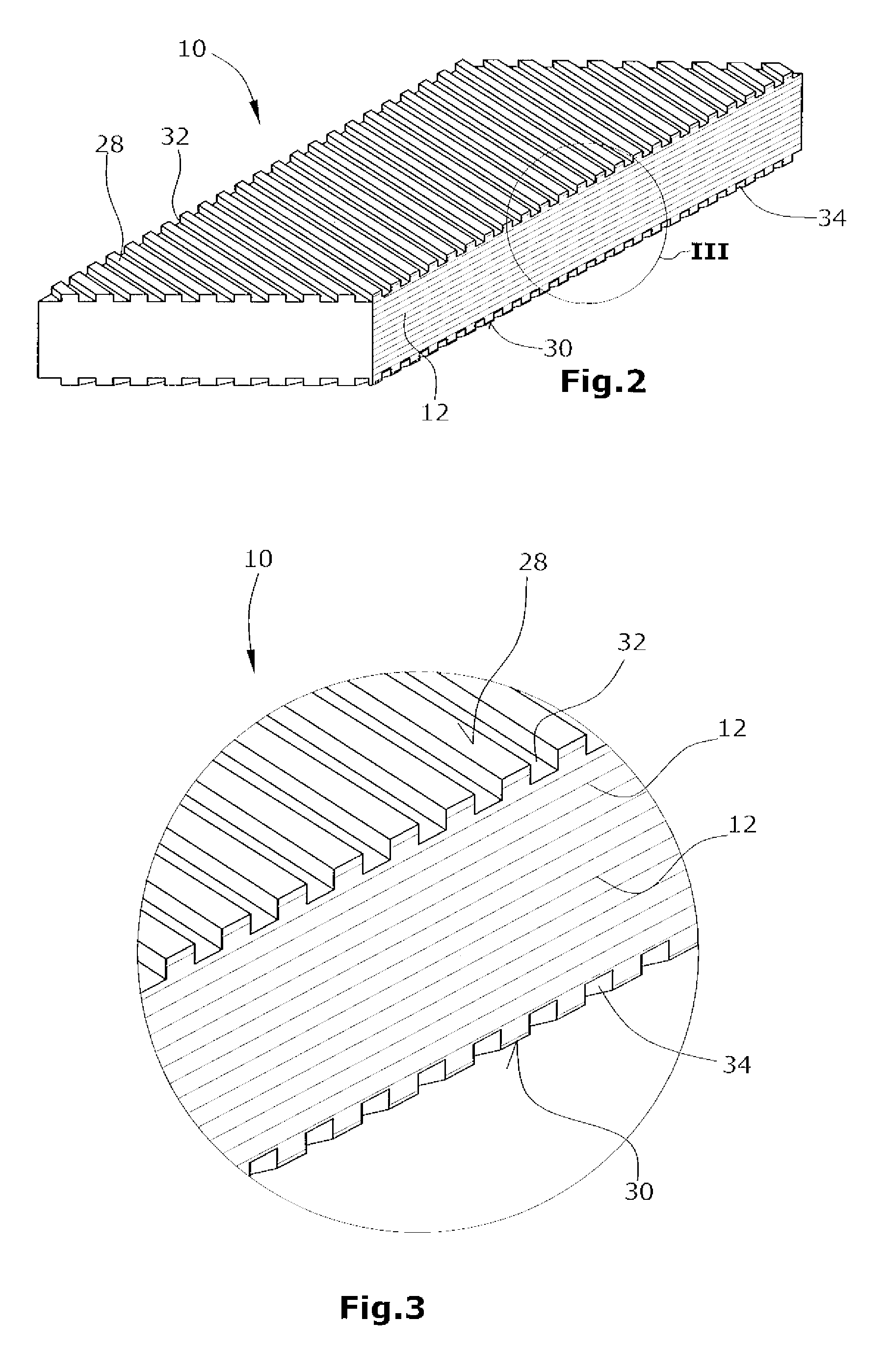 Method for making a continuous laminate, in particular suitable as a spar cap or another part of a wind energy turbine rotor blade