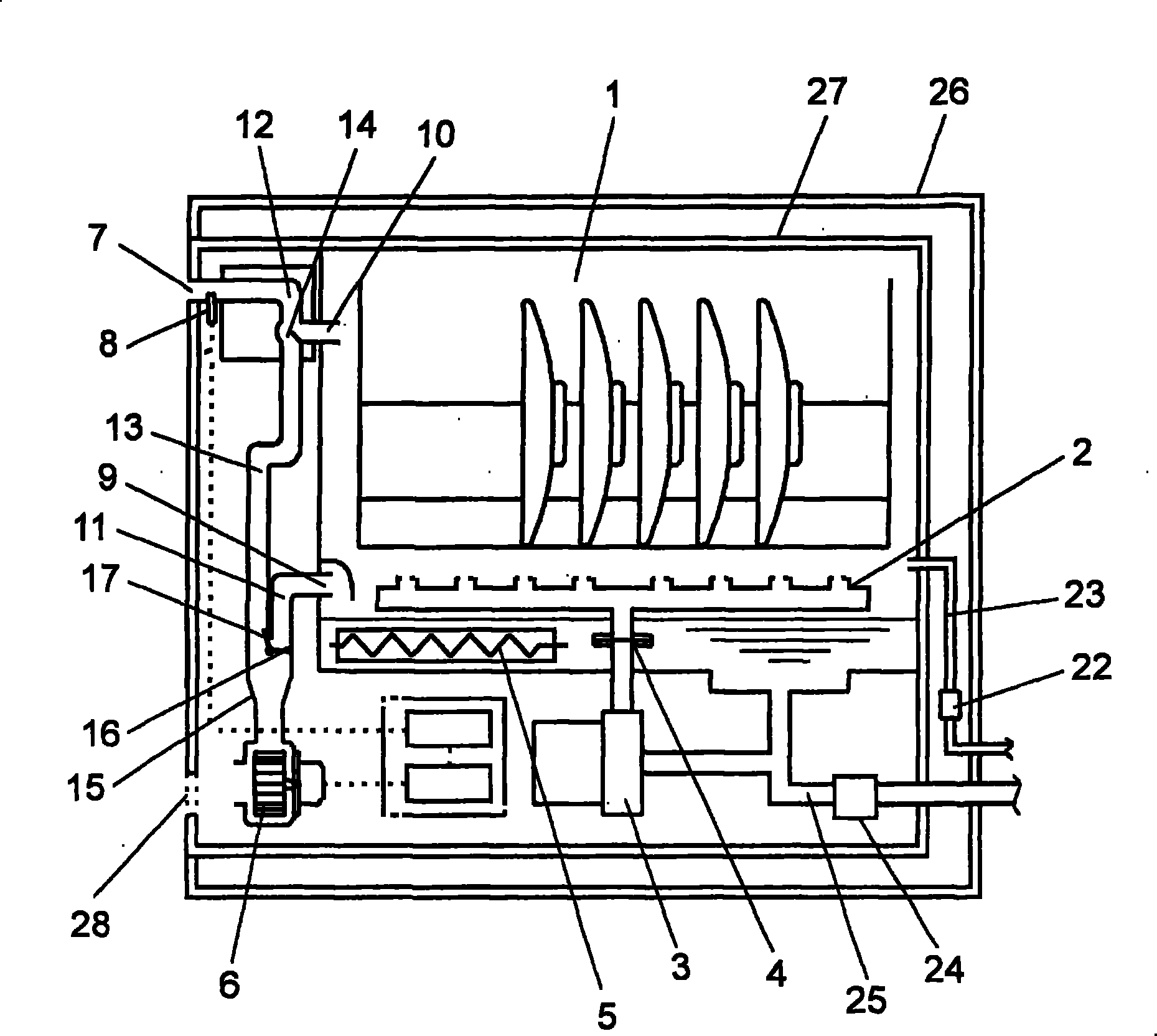 Dish washer/dryer