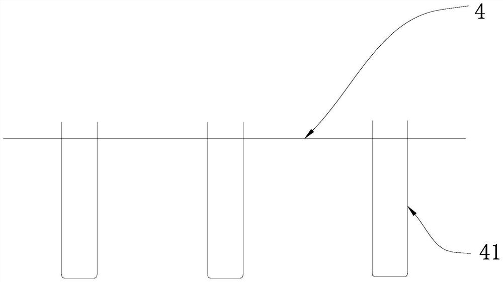 Cast-in-place concrete large-size core formwork hollow floor anti-floating structure and construction method