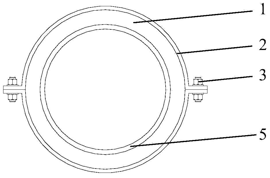 Device for corrosion prevention of steel structure splash zone with cathode protection