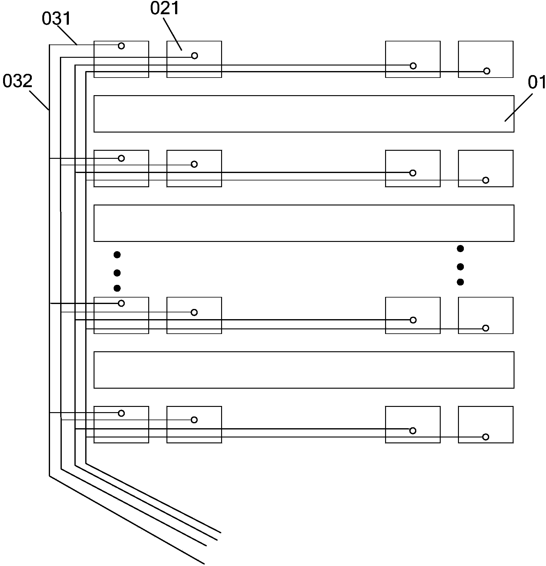 Array substrate, embedded touch screen and display device