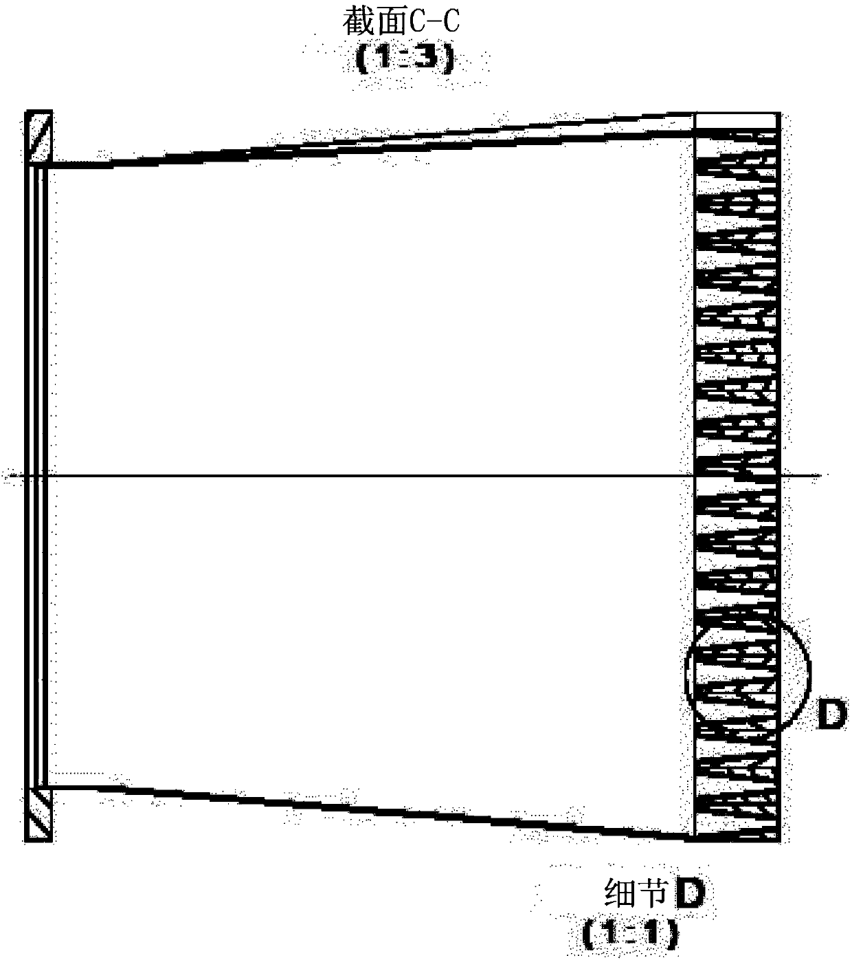 Method for the homogeneous non-contact cooling of hot, non-endless surfaces and device therefor